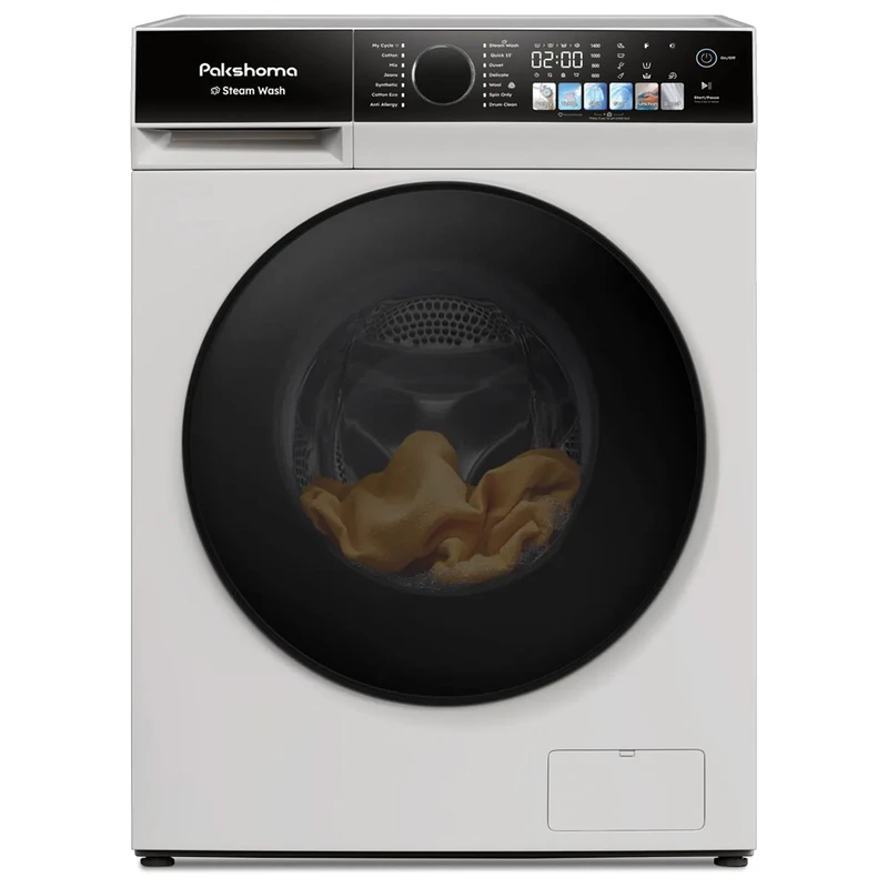 Pakshoma Washing Machine Q9 ماشین لباسشویی پاکشوما مدل Q9 ظرفیت 9 کیلوگرم