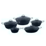 سرویس قابلمه TDF مدل تیارا 10 پارچه دسته استیل